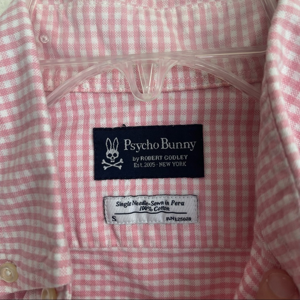 Psycho Bunny Checkered Button Down Long Sleeve Sh… - image 4